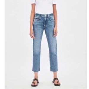 Zara Mid Rise Slouchy Jeans Sz 0